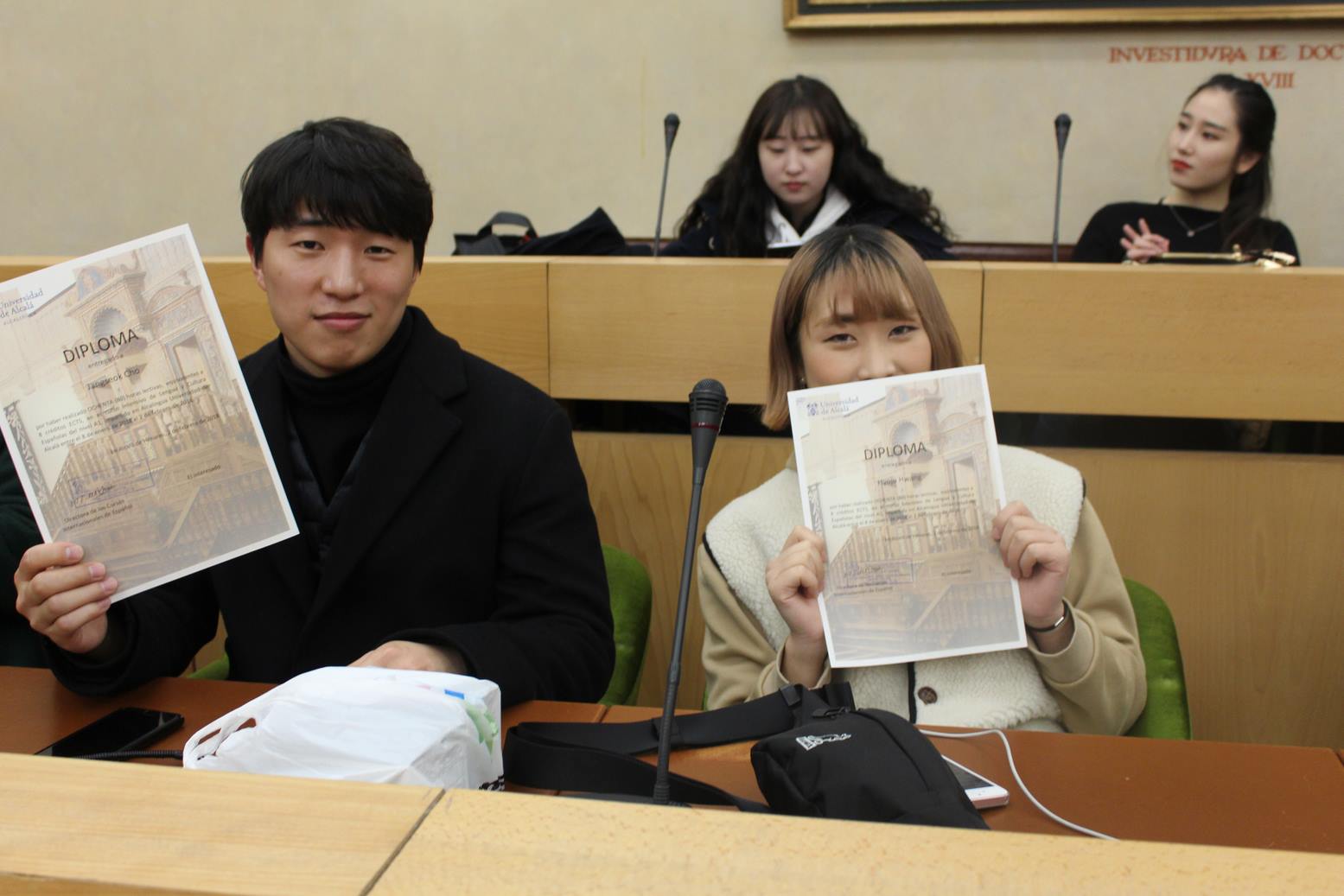 Alumnos de la Universidad de Gachon (Corea del Sur)