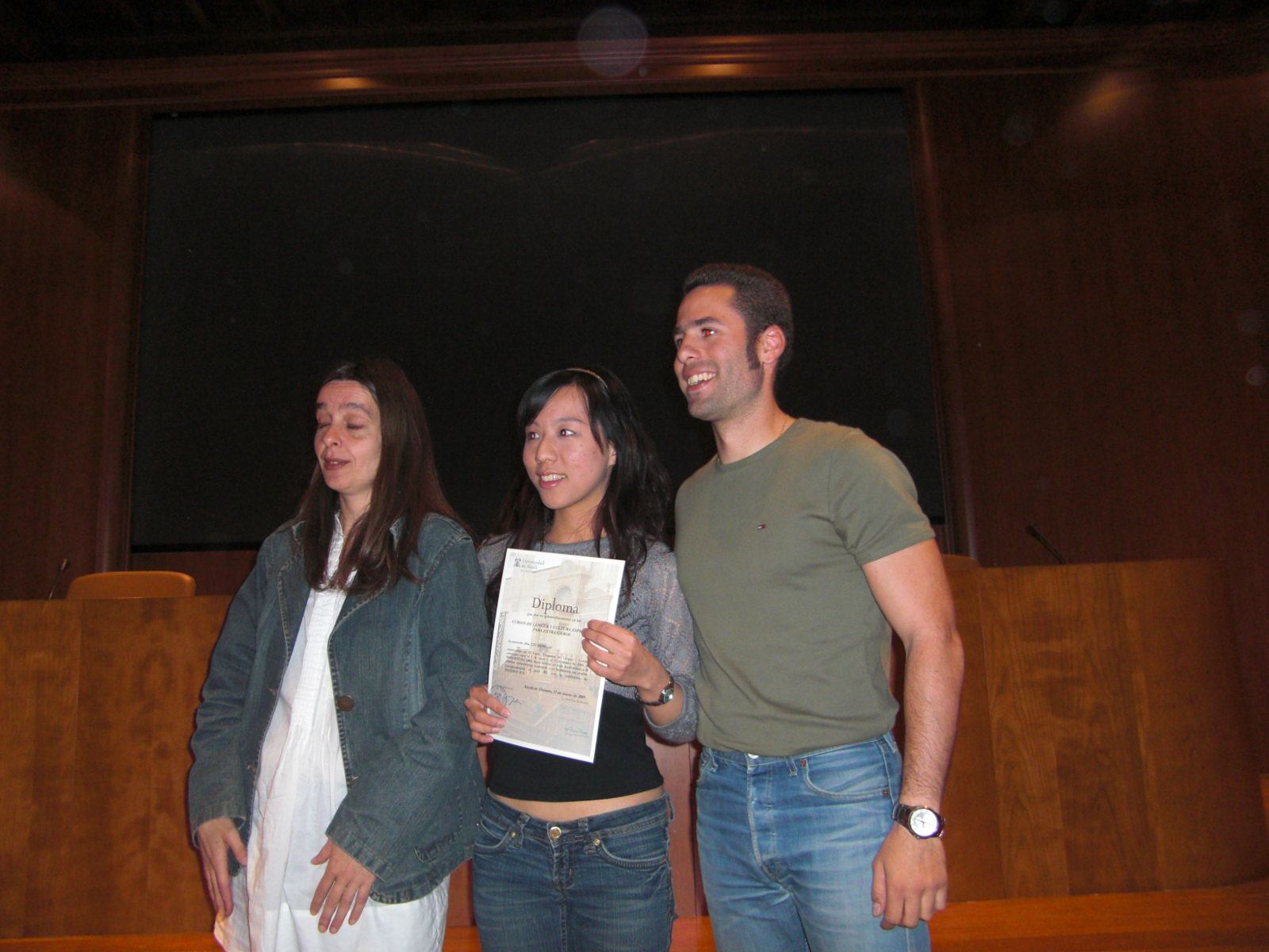 Entrega de diplomas (invierno 2009)