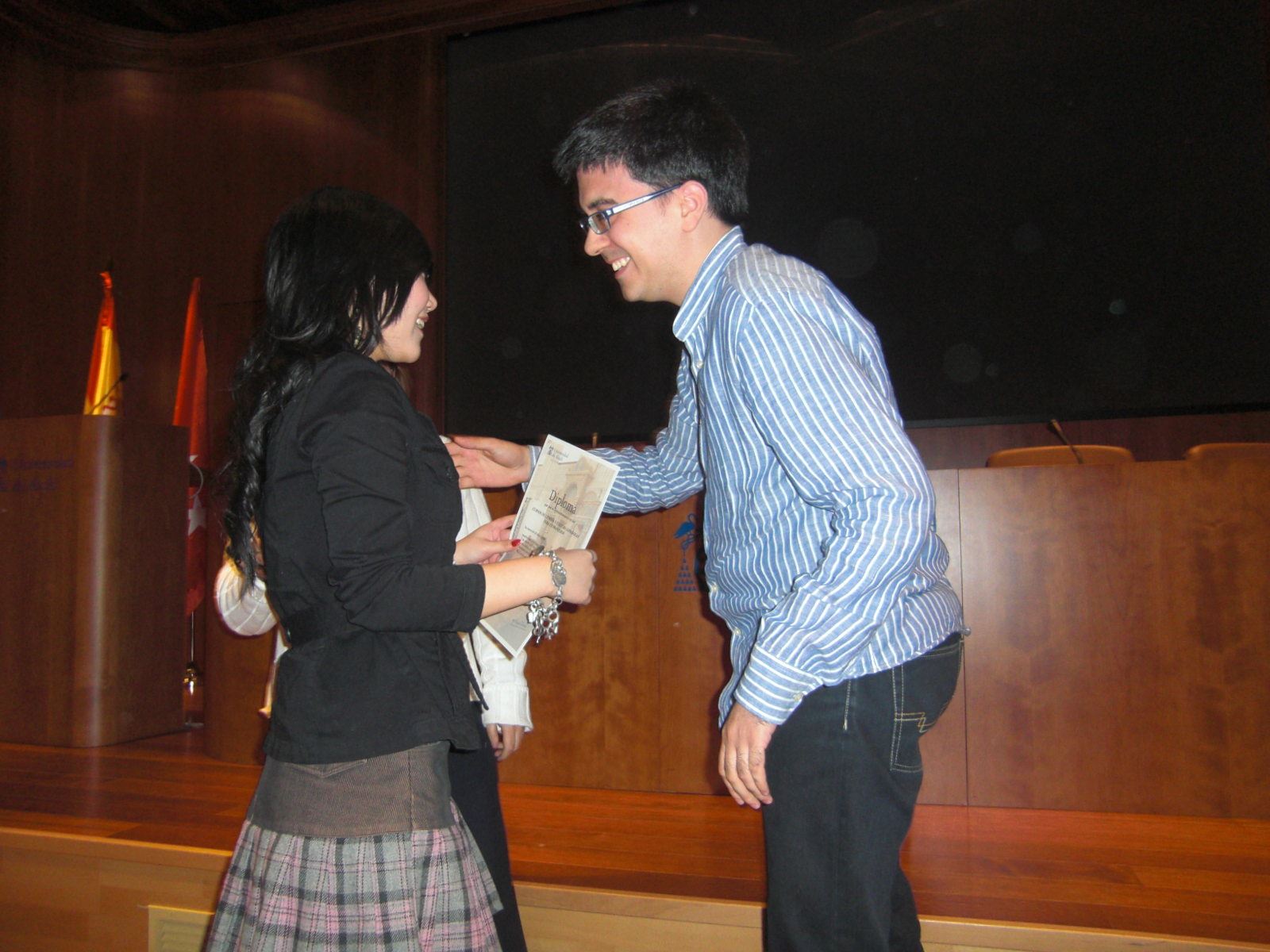 Entrega de diplomas (invierno 2009)