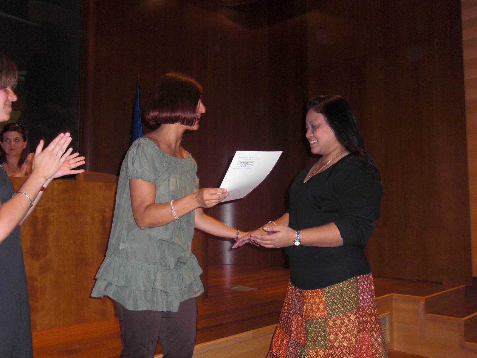 Entrega de diplomas (julio 2009)