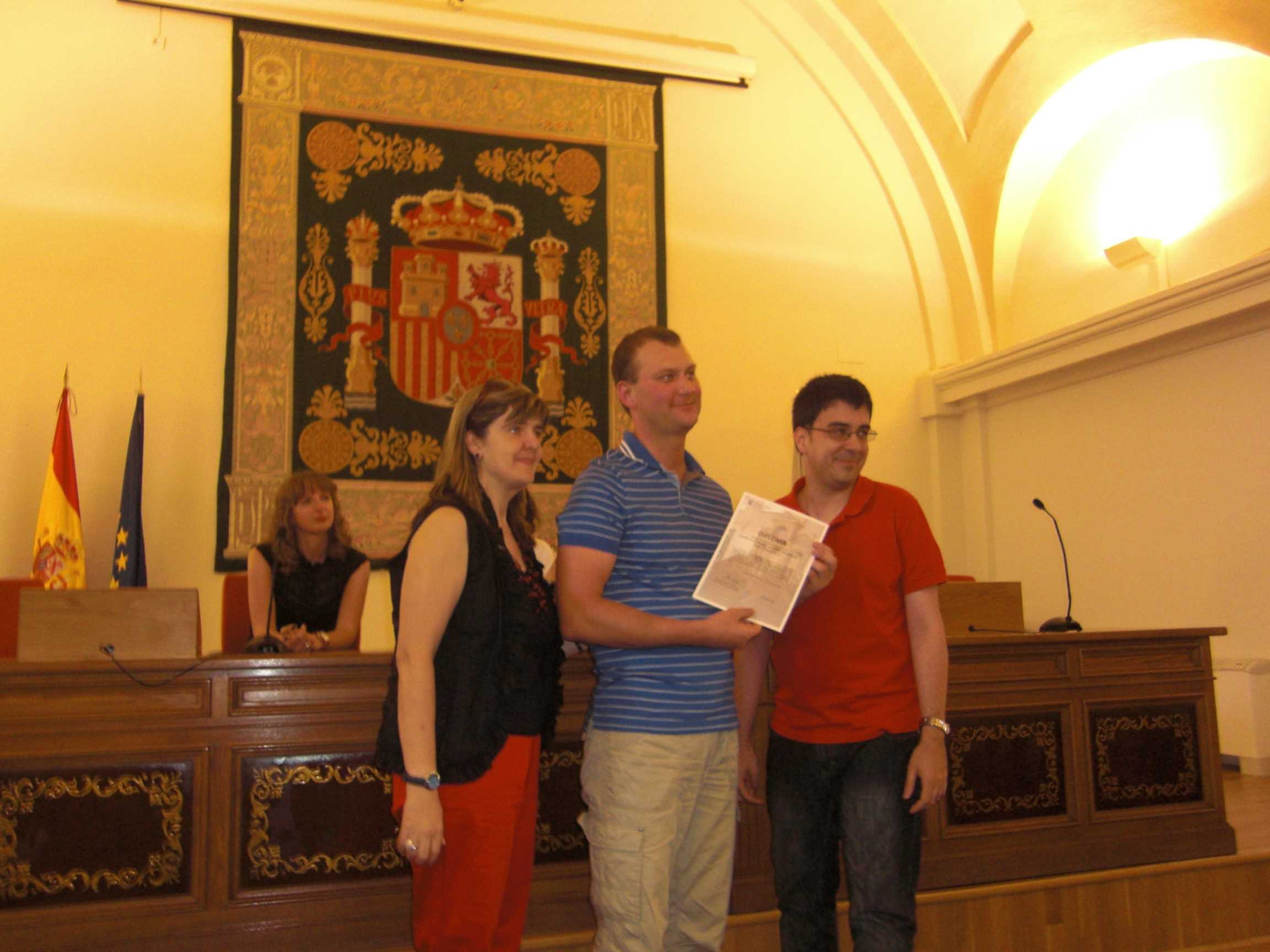 Entrega de diplomas (primavera 2012)