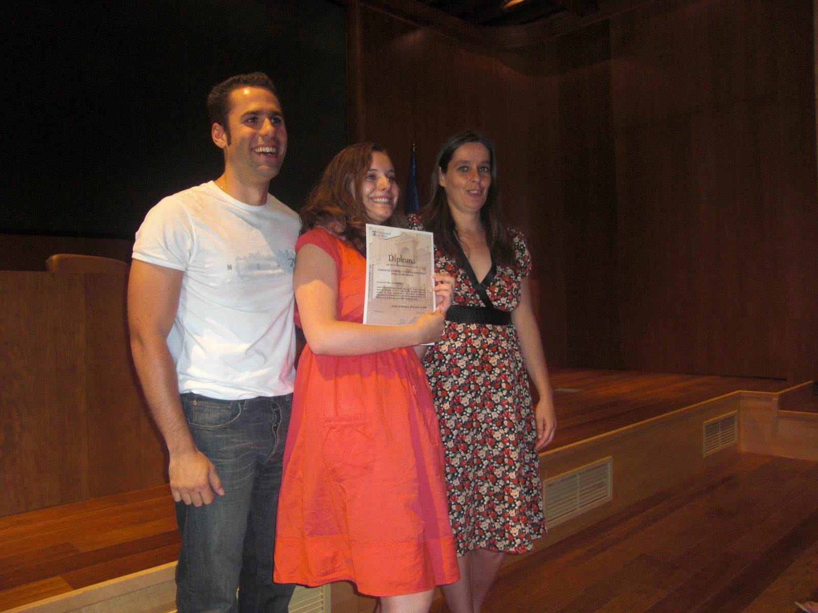 Entrega de diplomas (junio 2009)