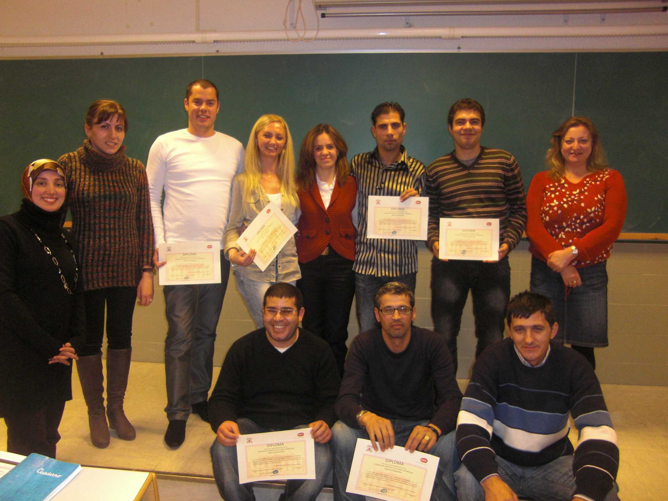 Diplomas Spanish course for immigrants (Guadalajara)