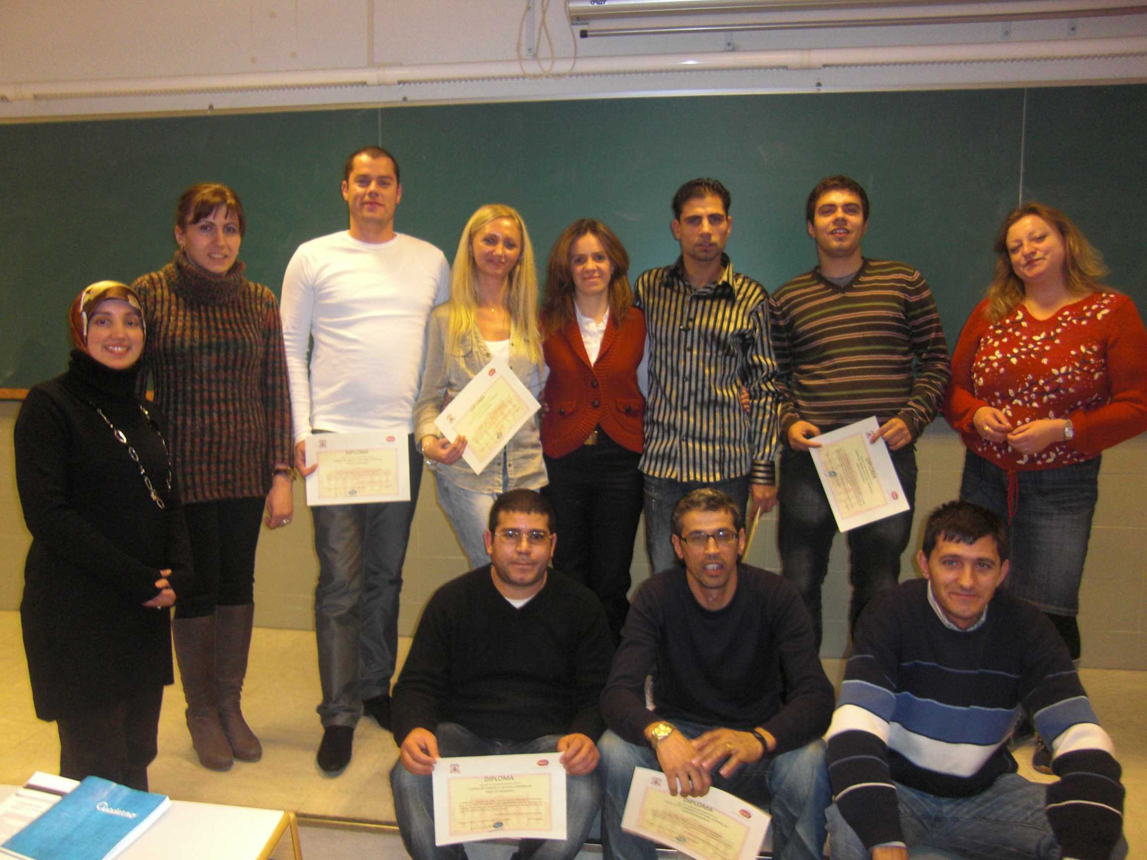 Diplomas Spanish course for immigrants (Guadalajara)