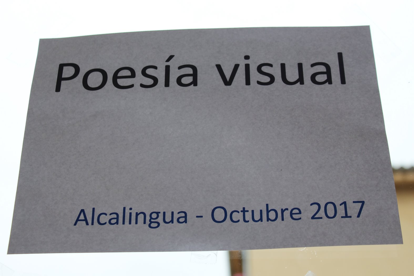 Visual poetry (Victoria del Valle. Pepe Ruiz)  