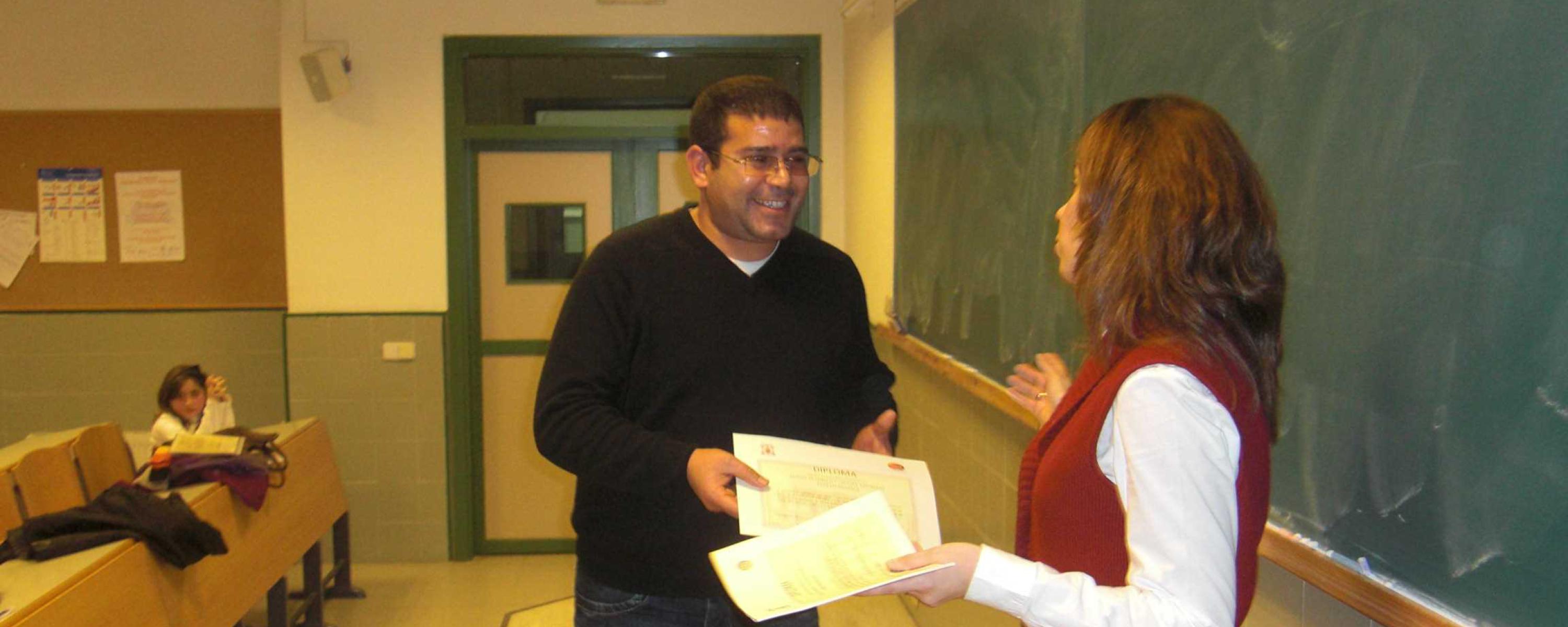 Diplomas Spanish course for immigrants (Guadalajara)