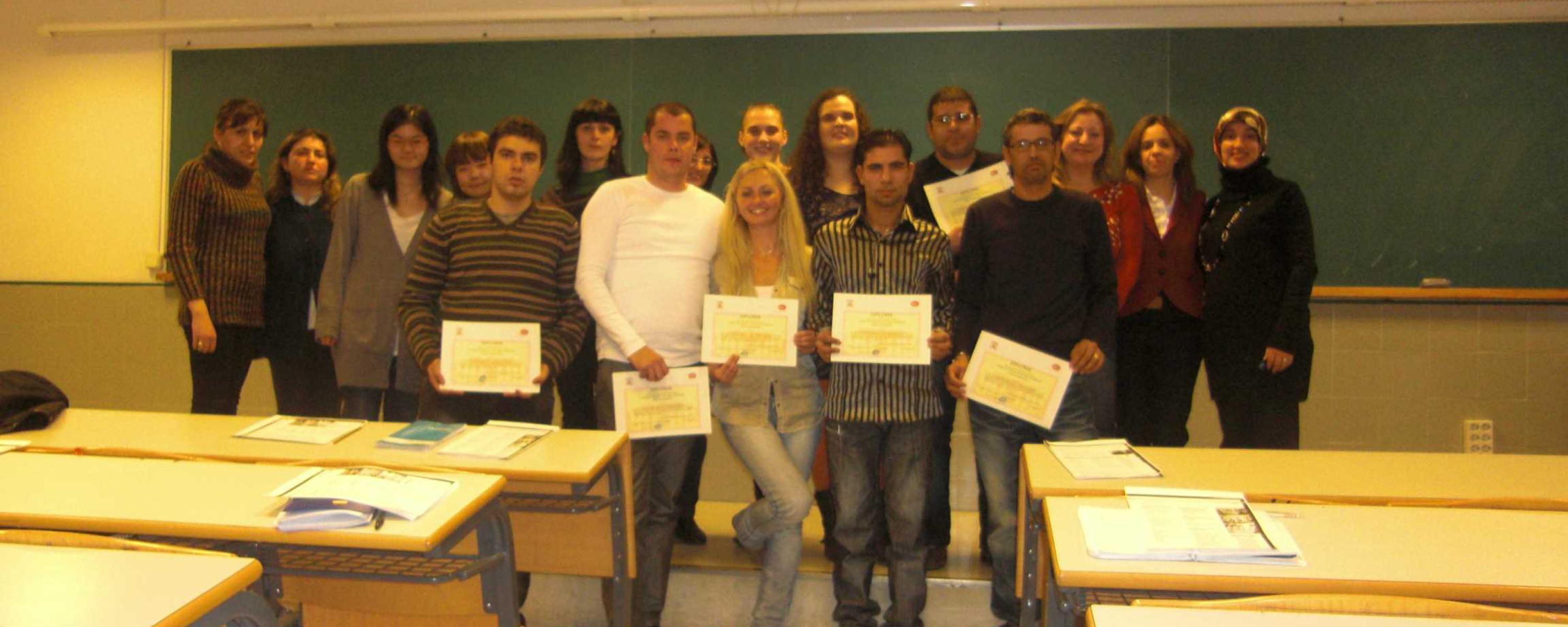 Diplomas Spanish course for immigrants (Guadalajara)