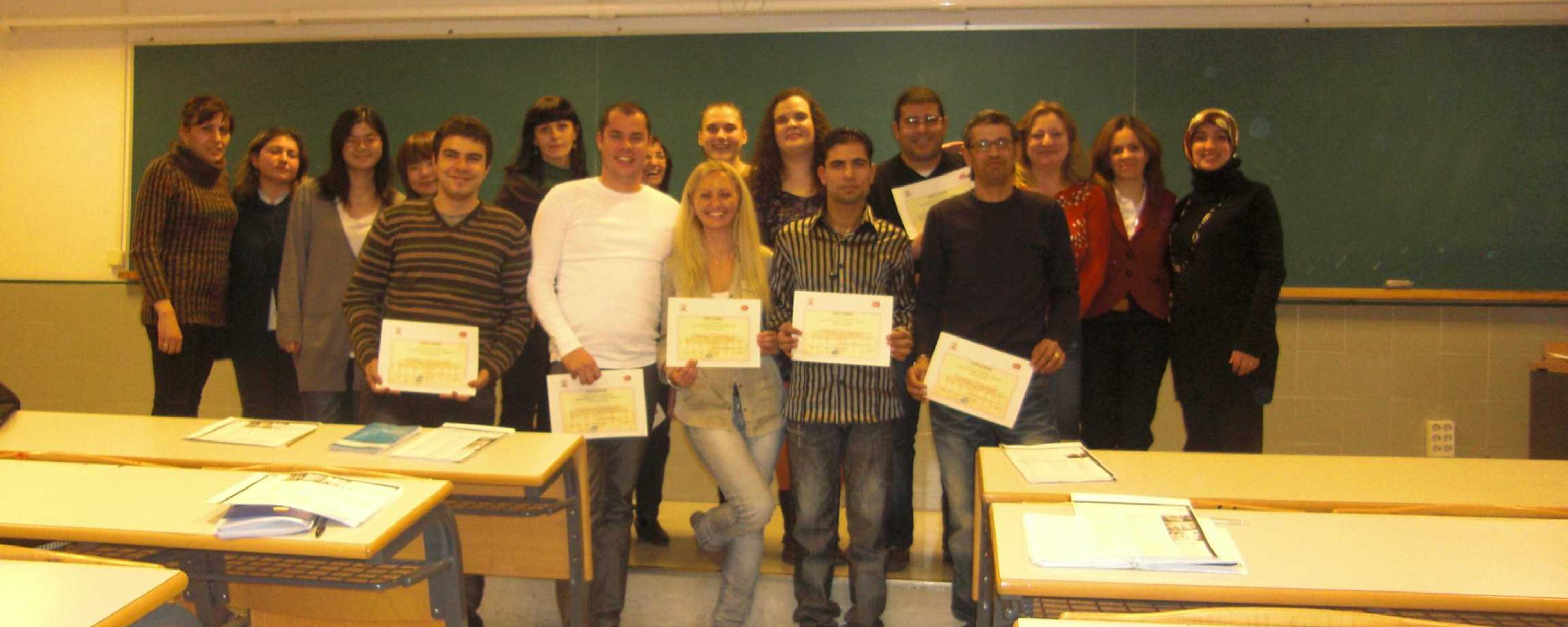 Diplomas Spanish course for immigrants (Guadalajara)