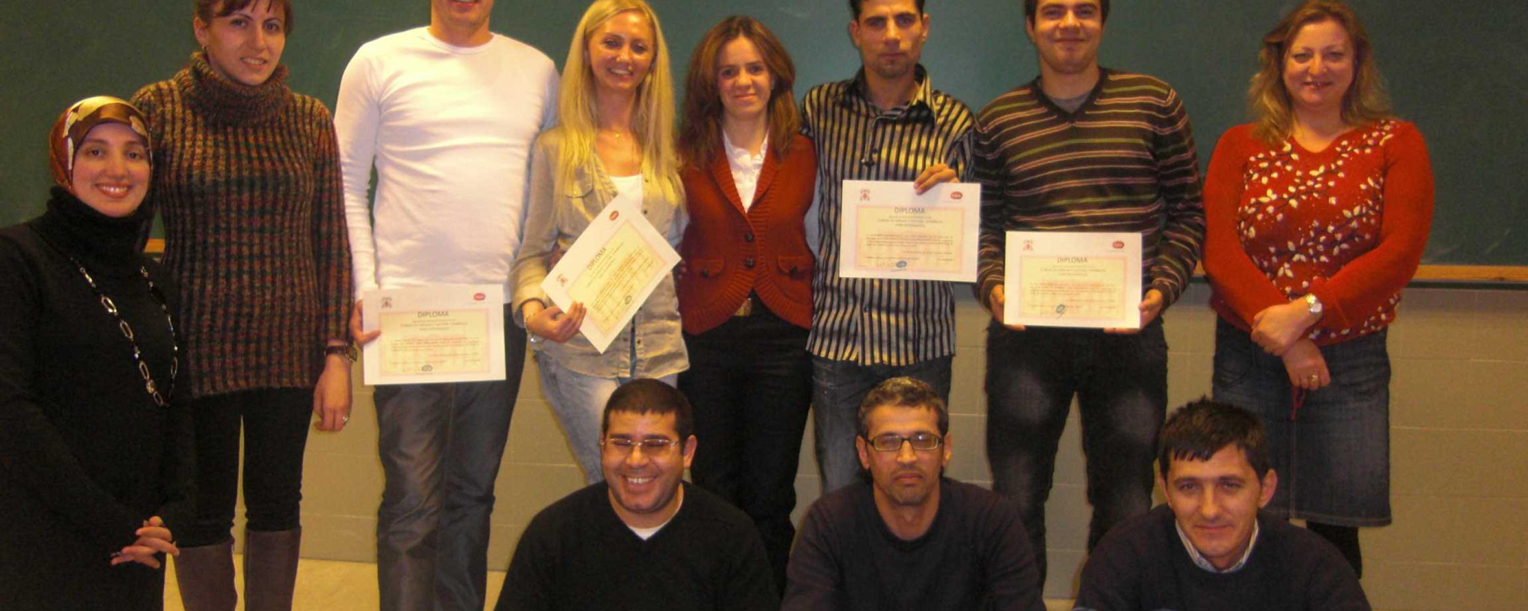 Diplomas Spanish course for immigrants (Guadalajara)