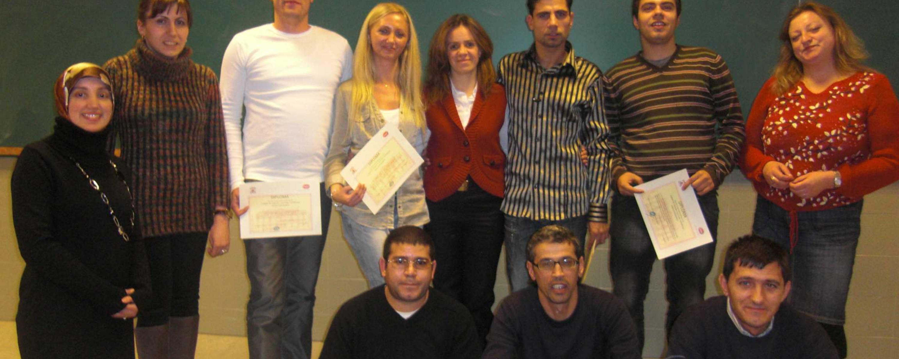 Diplomas Spanish course for immigrants (Guadalajara)