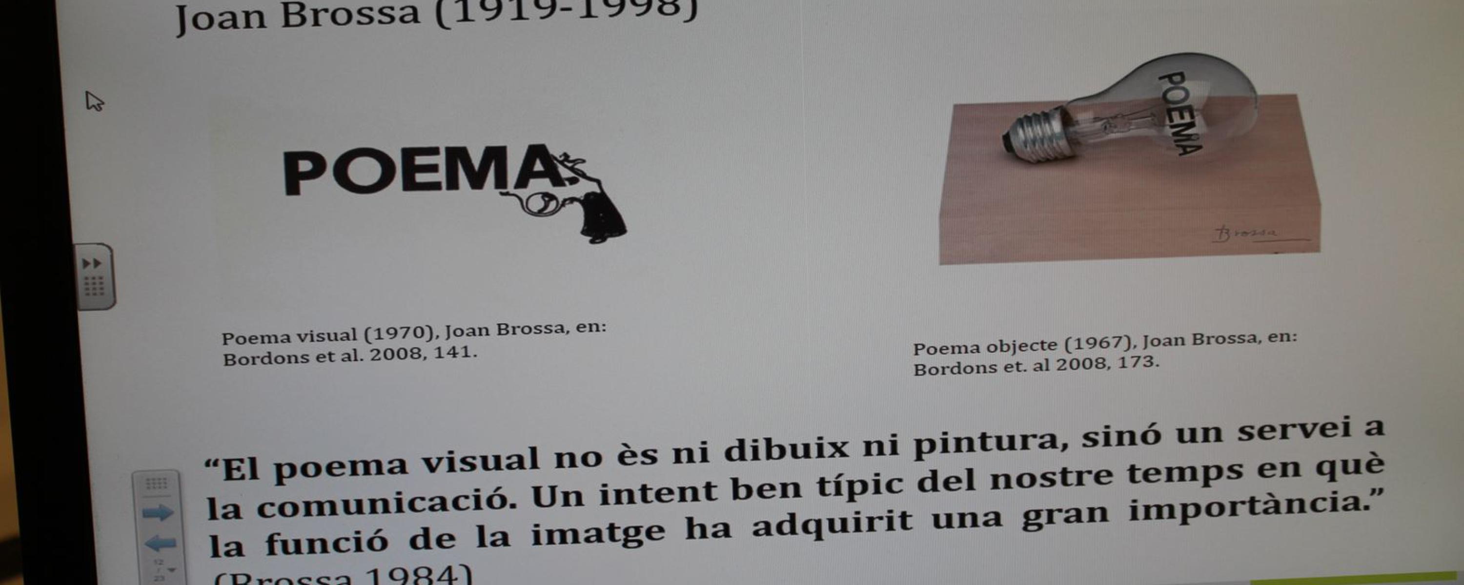 Poesía visual (Victoria del Valle. Pepe Ruiz)  