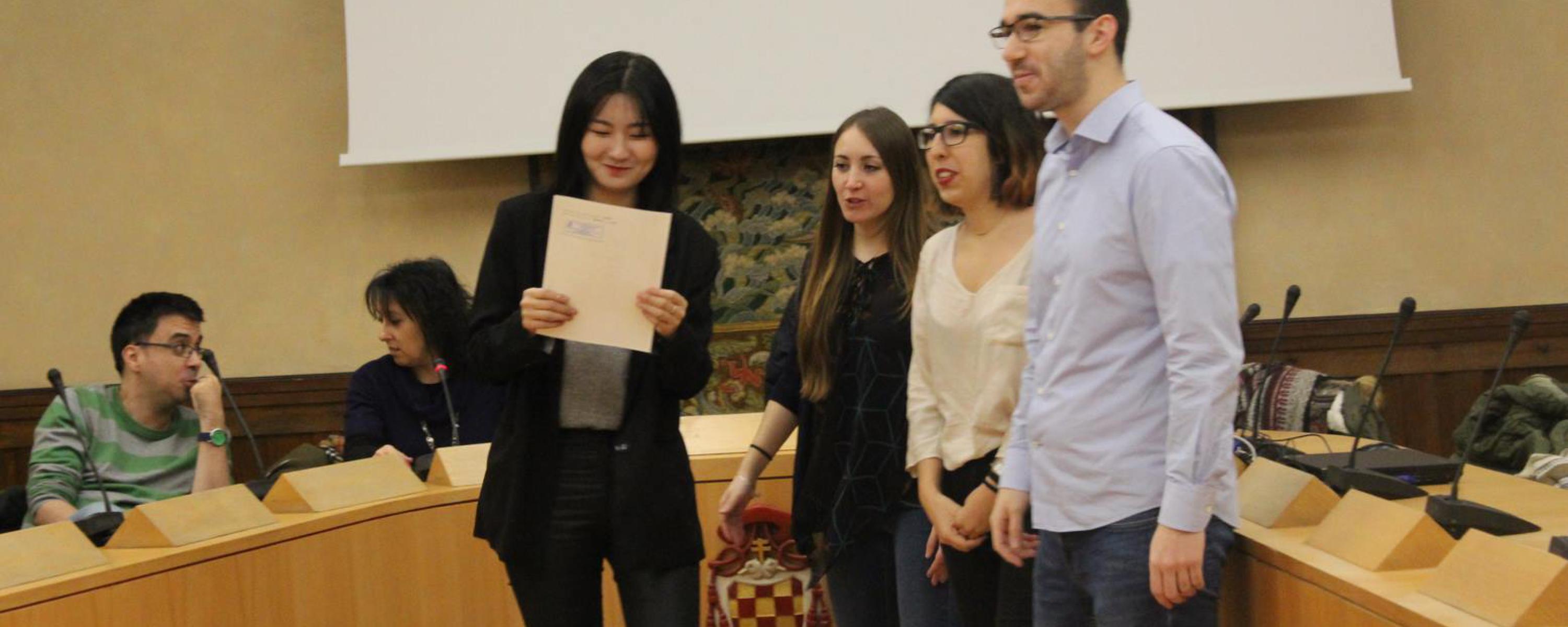 Alumnos de la Universidad de Gachon (Corea del Sur)